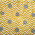 GrayBall in YellowChevron. Linho+Alg.Japonês. (50x55cm) - Imagem 1