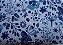 SilverBlue.Flower.Alg+Linho.Japon. 50x110cm - Imagem 2