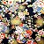Flowers-06. Tecido Japonês 100% Algodão (50x55cm) - Imagem 2