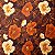 Flor Marrom. Matelasse Fab. 50x140. - Imagem 1