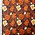 Flor Marrom. Matelasse Fab. 50x140. - Imagem 2