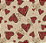 Tecido Digital - Corações Country 50x150 - Imagem 1