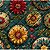 Flor Mandala. Matelassado Fab. 50x140. - Imagem 1
