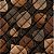Folhas Marrom. Tecido Matelassado Fab. 50x140. - Imagem 1