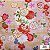 CrisanteSakura. Tricoline 100% Algodão Japonês (49x110cm) - Imagem 3