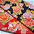 Botan Flower. Douradinho 100% Algodão Japonês(49x110cm) - Imagem 1