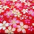 Sakura Me. Douradinho 100% Algodão Japonês(49x110cm) - Imagem 2