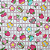 Fruits Flower. 30's Collection. Tec. Japonês. 3400002 (50x55cm) - Imagem 1