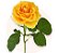 Coroa de Flores em Formato de Coração com Crisântemos e Rosas Amarelas - Imagem 2