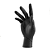 LUVA NITRILICA DESCARTAVEL SENSI BLACK SLIM P SEM PO 100UN VOLK - Imagem 3