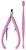 ALICATE CUTICULA MUNDIAL FLEX ROSA + ESPATULA 168-AL RL - Imagem 2