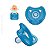 CHUPETA KUKA SOFT COMFORT REDONDO  AZUL TAM.2 COD.2907 - Imagem 5