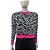 Suéter de Zebra Rosa Neon - Imagem 1
