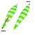 Isca Artificial Metal Jig Tamiarana 130gr 13cm listrado glow verde - Imagem 1