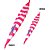 Isca Artificial Metal Jig Red Fox 215g 19cm listrado glow/rosa - Imagem 1