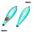 Isca Artificial Metal Jig Ieso 100g 11cm glow spider laterais azul - Imagem 1