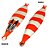 Isca Artificial Metal Jig Linguado 135g 13cm listrado glow/laranja - Imagem 1