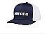 BONE SHIMANO AZUL/BRANCO LOGO BRANCO TELA - Imagem 3
