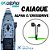 Caiaque Alpha Com Pedal Crossdrive Milha Náutica Cinza - Imagem 1