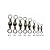 Girador Celta Combat Swivel Black Cm 0600 N6 24kg 45 Unidades - Imagem 3