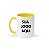 CANECA CERÂMICA 325ML ALÇA E INTERIOR COLORIDO - PERSONALIZE - Imagem 1