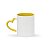 CANECA CERÂMICA 325ML ALÇA DE CORAÇÃO E INTERIOR COLORIDO - PERSONALIZE - Imagem 2