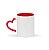 CANECA CERÂMICA 325ML ALÇA DE CORAÇÃO E INTERIOR COLORIDO - PERSONALIZE - Imagem 5