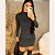 Vestido Suplex Feminino Gola Alta Manga Comprida Sereia Moda Blogueira Gringa - Imagem 4