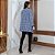 Casaco Cardigan Sobretudo Tricot Lã Pied Poule - Imagem 5