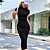 Vestido Feminino Midi Manga Curta - Imagem 7