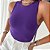 Blusa Regata Feminina Suplex Duplo Básica Lisa - Imagem 4