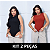 Kit 2 Body Feminino Atena Regata Básico Fechado Texturizado Moda Confortável - Imagem 1