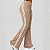 Calça Cintura Alta Bailarina com Listras Laterais Estilo Flare Moda Tendência - Imagem 6