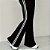 Calça Cintura Alta Bailarina com Listras Laterais Estilo Flare Moda Tendência - Imagem 5