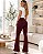 Calça Cintura Alta Bailarina ROMA Estilo Flare - Imagem 1