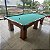 Mesa de Bilhar e Sinuca Diver Madeira Cor Imbuia Tecido Verde Oficial 3,10 x 1,67 - Imagem 2