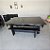 Mesa de Bilhar e Jantar Diver Madeira Slim com Bancos Cor Preta 2,20 x 1,20 - Imagem 4