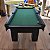 Mesa de Bilhar Charme Cor Preta Tx Tecido Verde 2,20 x 1,20 - Imagem 2