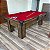 Mesa de Bilhar Charme Cor Malaga Tecido Vermelho 2,20 x 1,20 - Imagem 3