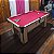 Mesa de Bilhar Charme Cor Bali Tecido Vermelho 1,93 x 1,18 - Imagem 4