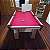 Mesa de Bilhar Charme Cor Bali Tecido Vermelho 1,93 x 1,18 - Imagem 5