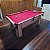 Mesa de Bilhar Charme Cor Bali Tecido Vermelho 1,93 x 1,18 - Imagem 1