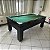 Mesa de Bilhar Fascinação Cor Preta Tecido Verde 2,20 x 1,20 - Imagem 4
