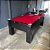 Mesa de Bilhar Fascinação Cor Preta Tecido Vermelho 2,20 x 1,20 - Imagem 2