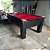 Mesa de Bilhar Fascinação Cor Preta Tecido Vermelho 2,20 x 1,20 - Imagem 5