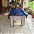 Mesa de Bilhar Charme Cor Carvalho Montreal Tecido Azul 2,20 x 1,20 - Imagem 2