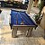 Mesa de Bilhar Charme Cor Carvalho Montreal Tecido Azul 2,20 x 1,20 - Imagem 4
