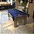 Mesa de Bilhar Charme Cor Carvalho Montreal Tecido Azul 2,20 x 1,20 - Imagem 6