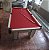 Mesa de Bilhar Charme Cor Carvalho Montreal Tecido Vermelho 2,20 x 1,20 - Imagem 5