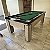 Mesa de Bilhar Fascinação Cor Carvalho Montreal Tecido Verde Bordas Pretas 2,20 x 1,20 - Imagem 2